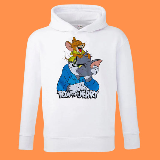 Personalized Kids' Hoodie – Custom Printed White 100% Polyester (Ages 7–14)