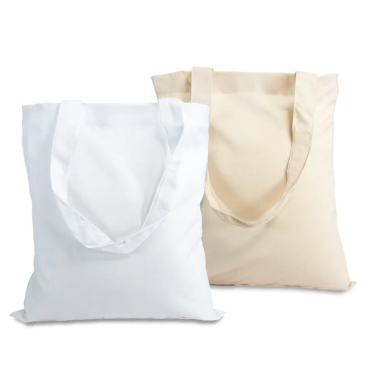 Personalised Tote Bag – Custom Printed Shopping Bag – Available in White and Beige – 41 x 37cm