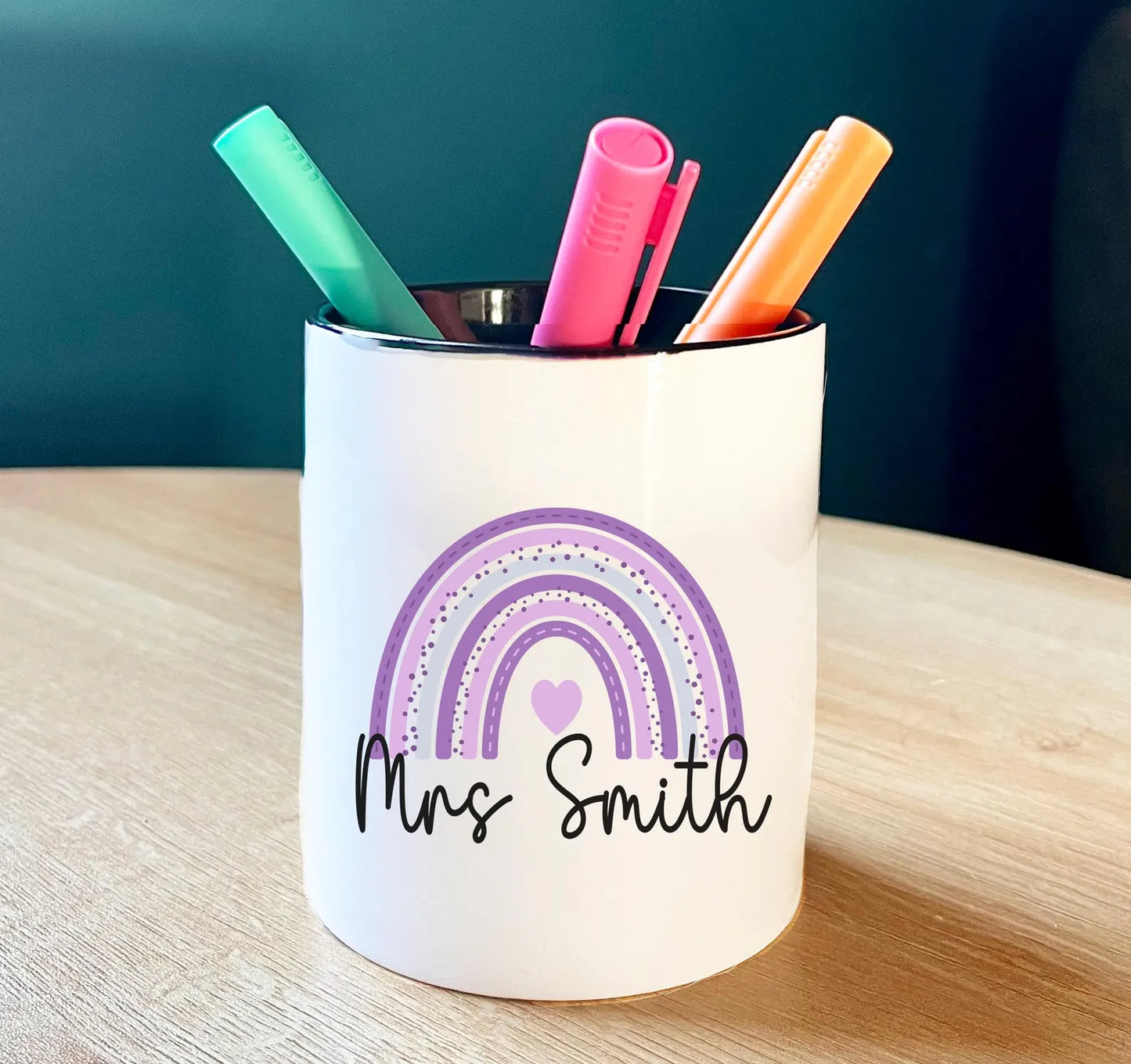 Custom 16oz Sublimation Ceramic Pencil Holder | Personalized Desk Accessory