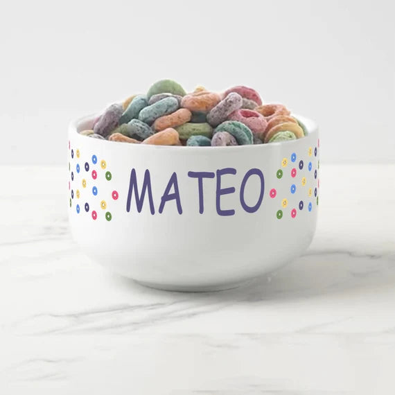 Personalised Ceramic Soup Bowl – Custom Printed, Durable & Stylish – 8cm Height, 13cm Diameter
