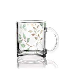 Personalised 11oz Glass Mug – Custom Printed Clear Glass Mug – Full-Colour Design for Gifts, Branding & More