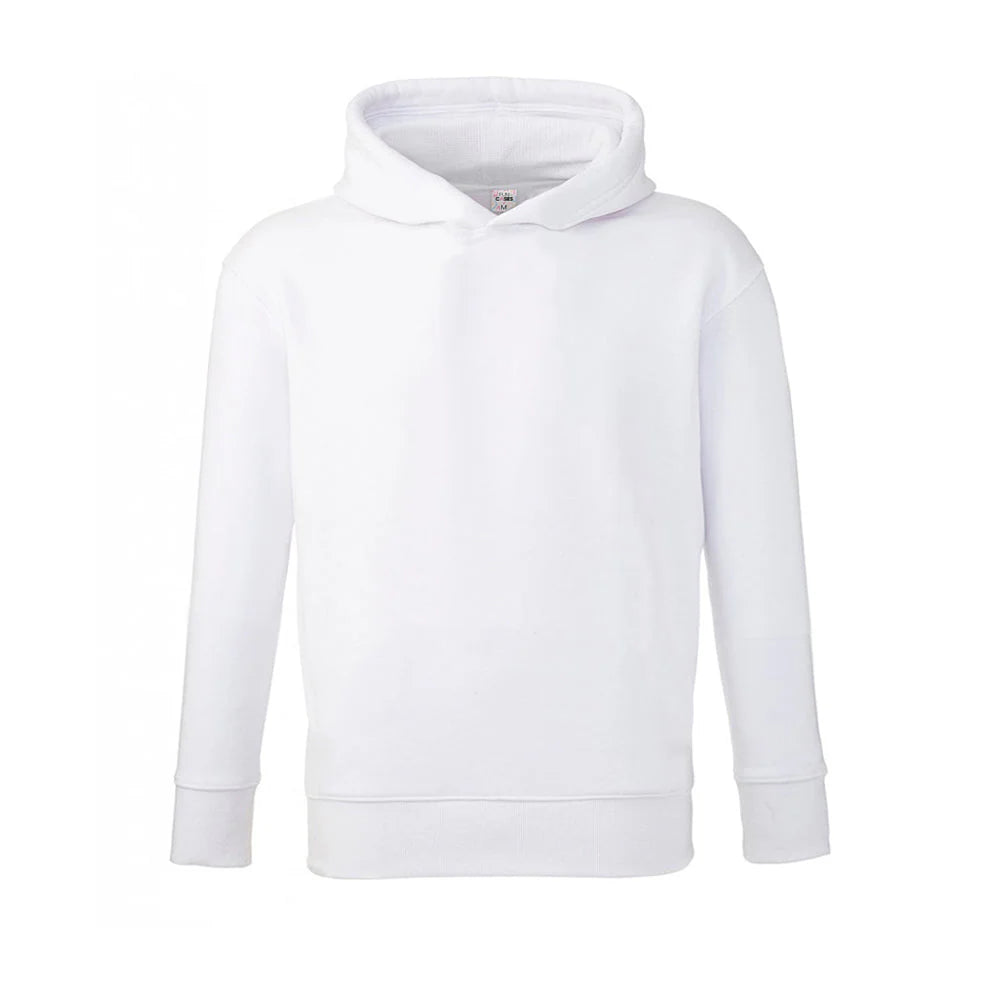 Personalised Men's Hoodie – Custom Printed White & Grey 100% Polyester (XS to XXXL)